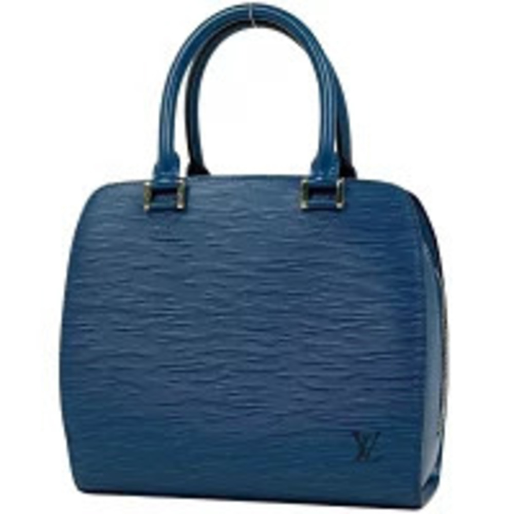 Louis Vuitton Pont Neuf Handbag Epi Leather Toledo Blue
